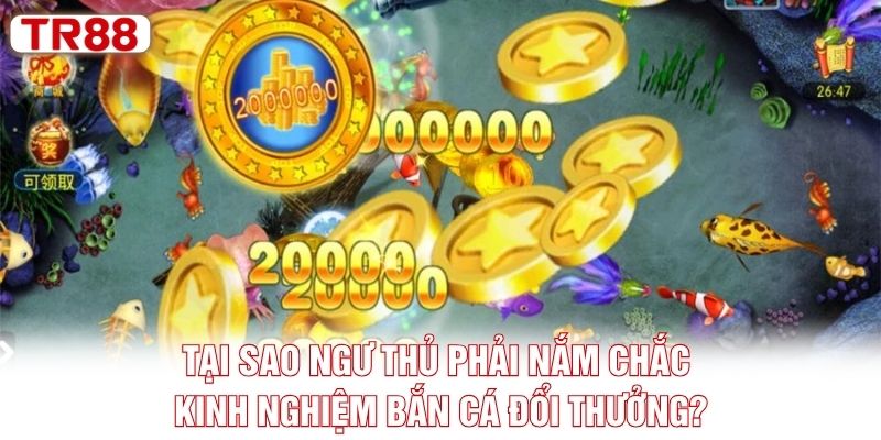 Tại sao ngư thủ phải nắm chắc kinh nghiệm bắn cá đổi thưởng?